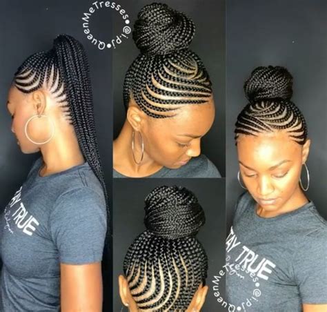 This hairstyle is the perfect choice for the bold and mesmerizing black lady. Best Collection Ghana Weaving Shuku 2019 | Natural hair ...