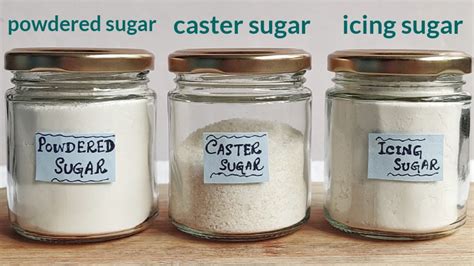 Homemade Powdered Sugar Caster Sugar Icing Sugar Homemade Recipe
