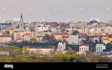 Aerial View Of Old Belgrade Downtown Spring Cityscape Stock Photo Alamy