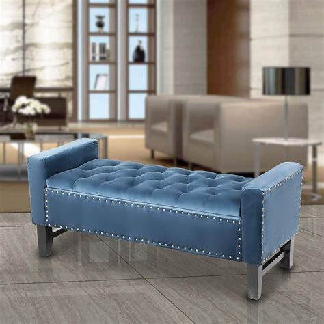 Come and see what makes us the home decor superstore! Magshion Microfiber Upholstered Accent Ottoman Bench for ...