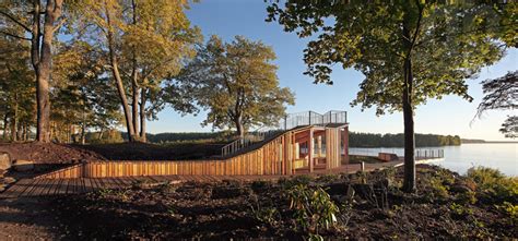 View Terrace Pavilion Merges With The Garden Of Destiny In Latvia