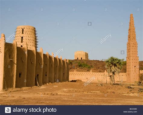 Burkina Faso Sahel Stadt Von Bani Sudanesischen Stil Moscheen