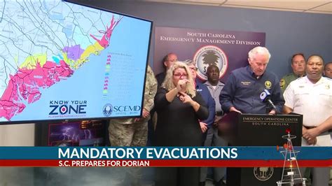 Mandatory Evacuations Ordered For Coastal South Carolina