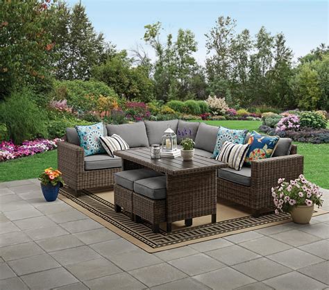 Better Homes And Gardens Brookbury 5 Piece Patio Wicker Sectional Set