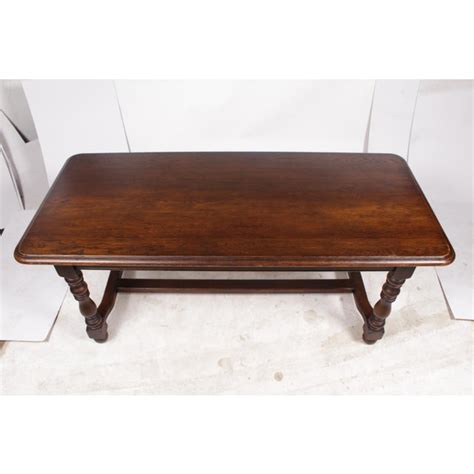 1930s Jacobean Style Oak Library Table Chairish