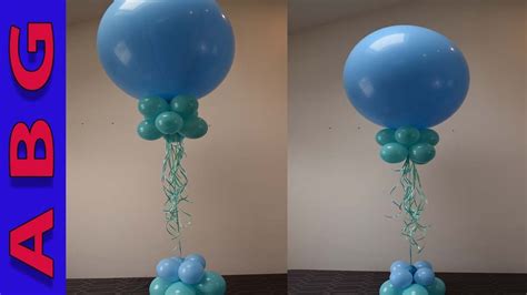 Balloon Decoration Tutorial Easy Diy Balloon Centerpiece Using 3