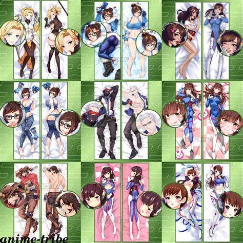 Overwatch Ow Dva Mei Mercy Dakimakura Hugging Body Pillow Case Covers