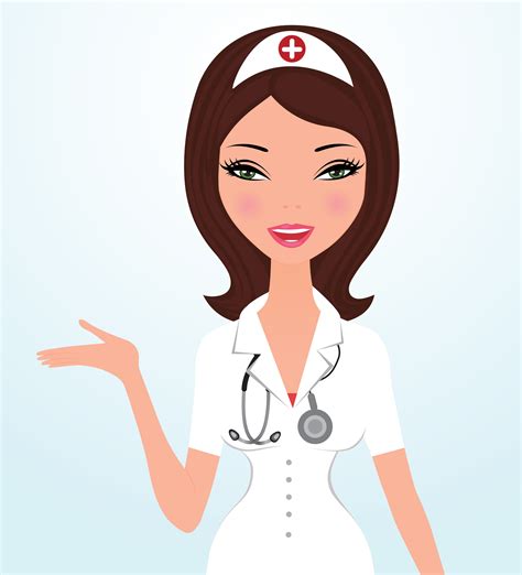 Nurses Cartoon Characters Cute