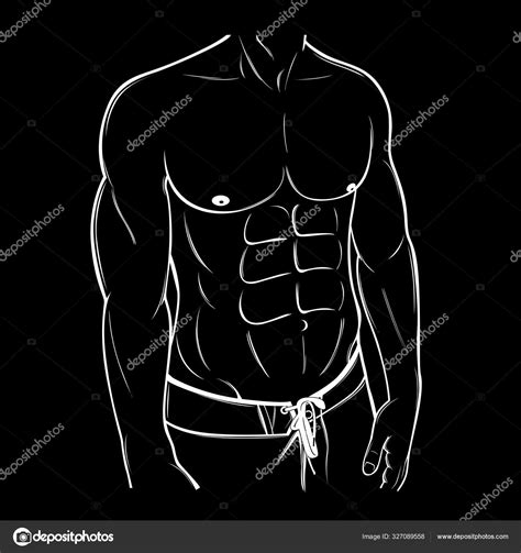 Men With Abs Drawing Bmp Bahah