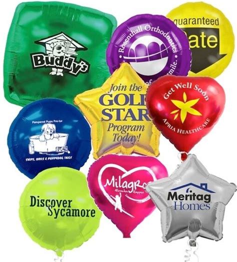 Customized Mylar Balloons W Logo Or Design Printed Foil Balloons In