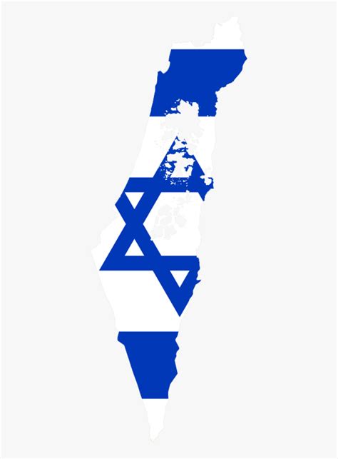 Israel Flag Map Hd Png Download Kindpng