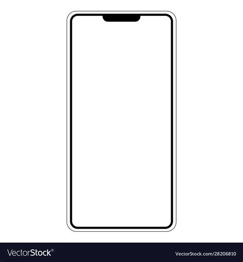 Silhouette Shape Mobile Phone Smartphone I Am Vector Image