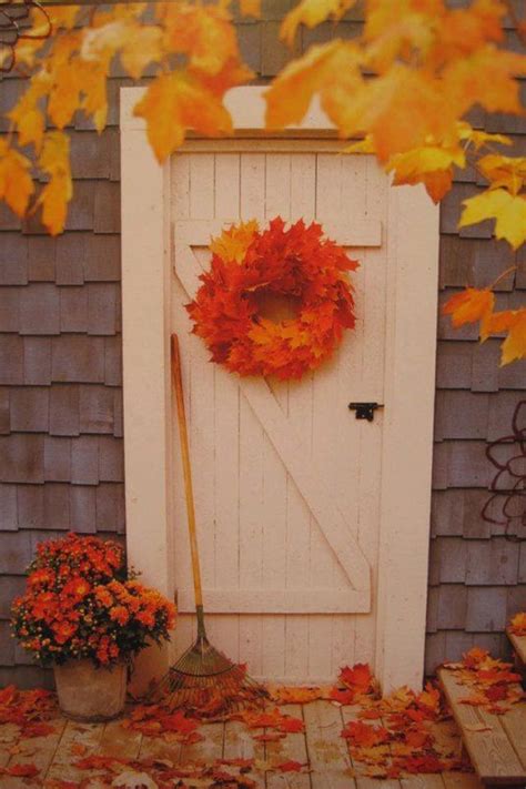 Beautiful Autumn Door 💘 Autumn Day Its Fall Fall Thanksgiving