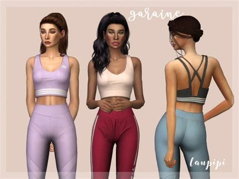 Garaine Gym Top By Laupipi At Tsr Sims 4 Updates