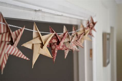 Diy Origami Star Garland Christmas Craft Week Girl About Townhouse