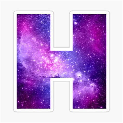 Letter H Space Stickers Redbubble V Alphabet Alphabet For Kids