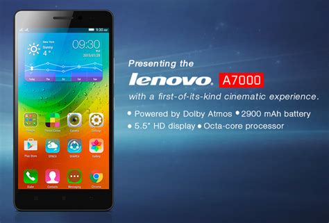 Lenovo A7000 Launched In India With 55 Inch 720p Display Dolby Atmos