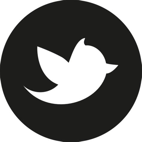 Download High Quality White Twitter Logo Round Transparent Png Images