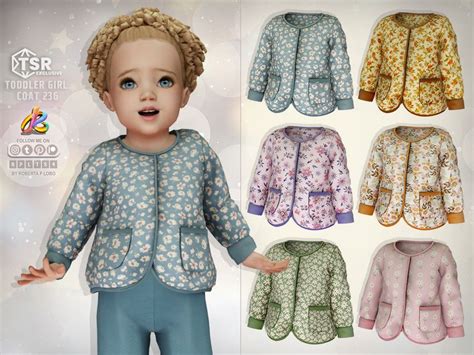 Toddler Coats Girl Toddler Outfits Kids Outfits Sims 4 Cc Kids