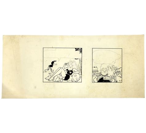 Al Capp Lil Abner Unfinished Hand Drawn Comic Strip Featuring