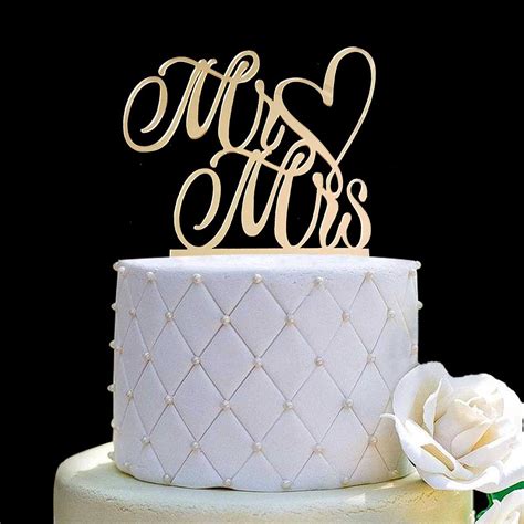 Buy Mr And Mrs Cake Topper Bride And Groom Sign Wedding Engagement Cake Toppers Decorations