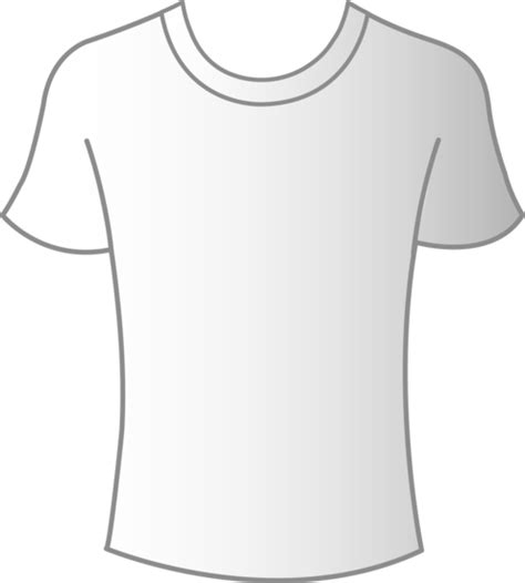 Mens White T Shirt Template Free Clip Art
