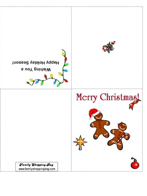 Blank Printable Christmas Cards Happy Holidays Free Printable