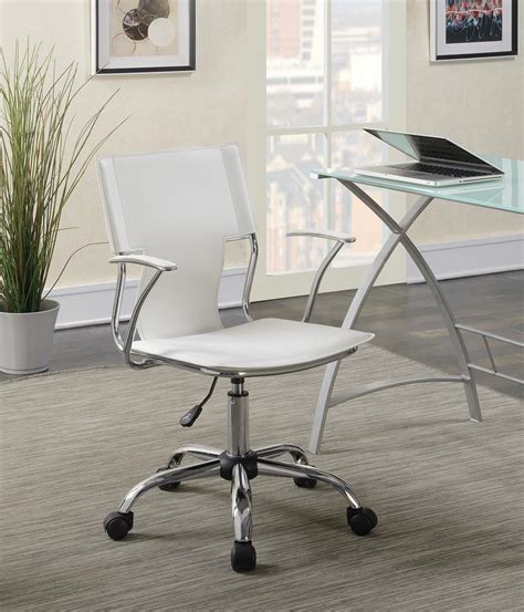 Contemporary White Office Chair Hyme Furniture
