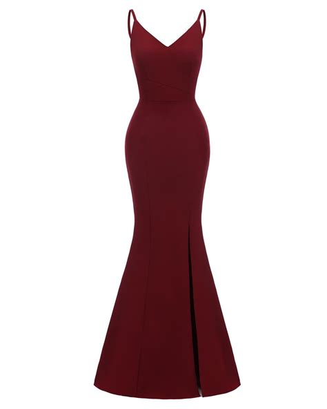 Spaghetti Strap Burgundy Robe Mermaid Bridesmaid Dresses 2019 Longue Dentelle Sleeveless Navy