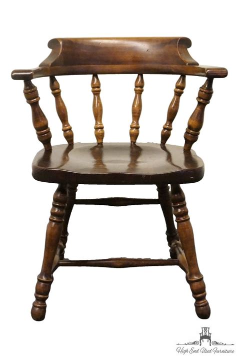 Pair of ethan allen french country ivory & silver upholstered occasional chairs. High End Used Furniture | ETHAN ALLEN Antiqued Pine Old ...