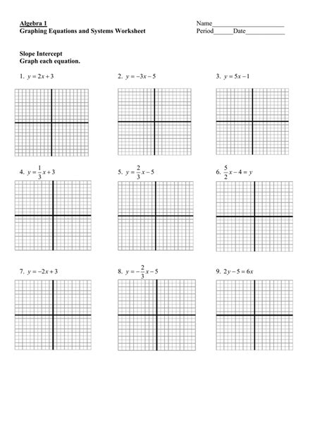 A system of linear equation comprises two or more linear equations. 35 Graphing Linear Equations Worksheet Algebra 2 - Worksheet Database Source