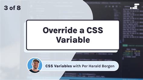 How To Override A Css Variable Custom Property Youtube