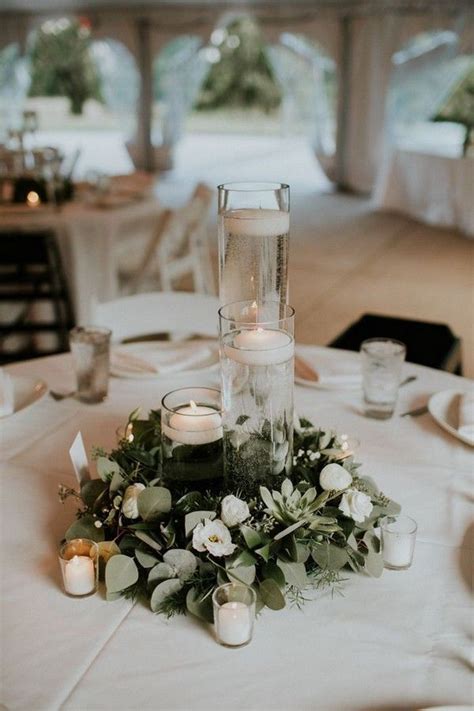 31 Green And White Wedding Color Ideas Simple Wedding Centerpieces