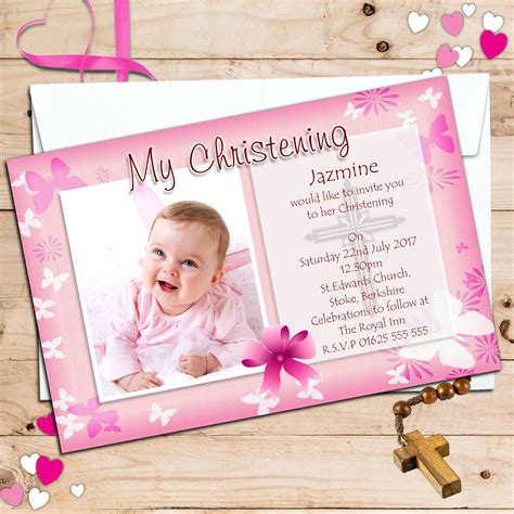 Get the perfect birthday greeting, invitation, announcement and more. Baptism Invitation Card Ideas