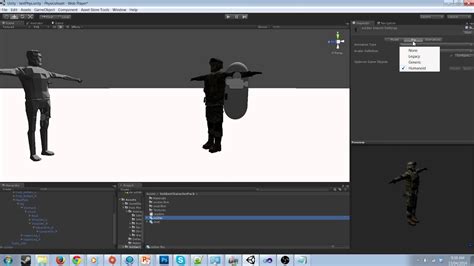 Unity Mecanim Ragdoll Animation Blender Youtube