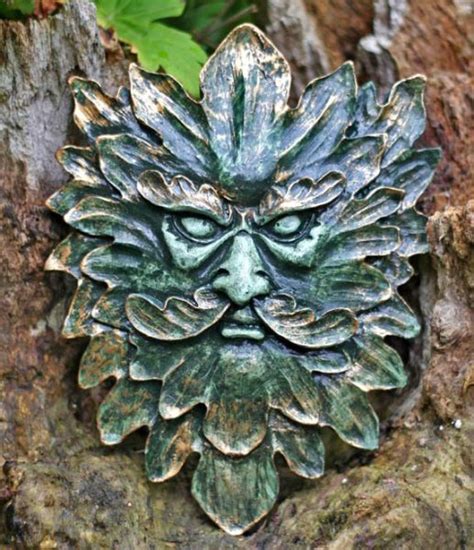 Spiky Green Man Sculpture Spirit Of The Green Man