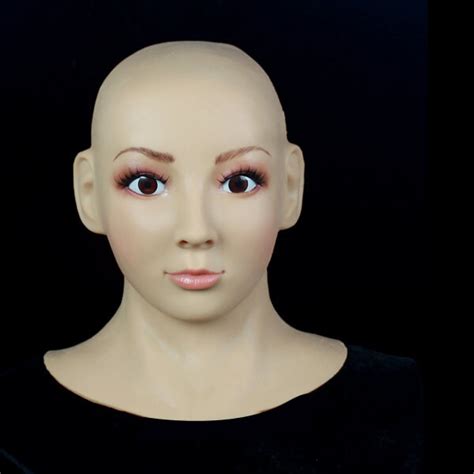 Realistic Female Mask In Silicone For Crossdressing Full Head Face Mask