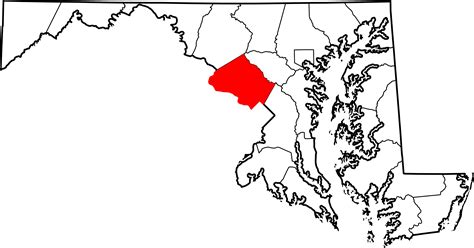 Filemap Of Maryland Highlighting Montgomery Countysvg Wikimedia Commons