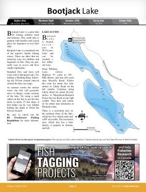 On november 19, 2020, dr. Bootjack Lake, British Columbia | Angler's Atlas
