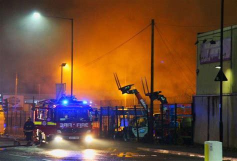 Enfield Fire Firefighters Called To Blaze On North London Industrial