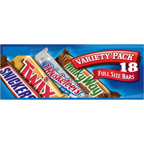Mars Chocolate Full Size Candy Bars Assorted Varietymandms Twix