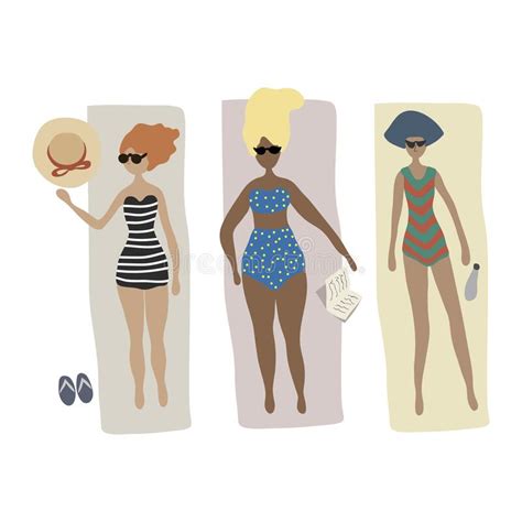 three trendy bikini girls stock illustrations 6 three trendy bikini girls stock illustrations