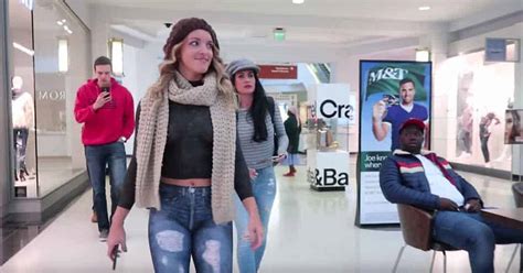 Naked Woman Walks Around The Mall Wearing Nothing But Body Paint