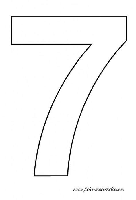 Number 7 Template Numbers Preschool Numbers Kindergarten Flowers