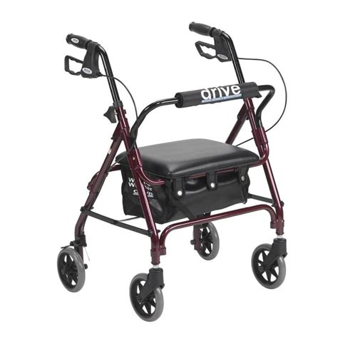 Drive Medical Junior Rollator Rolling Walker With Padded