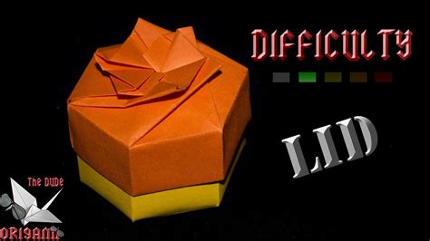 Origami Tutorial Easy Hexagonal Box Lid Decorationsboxes Youtube
