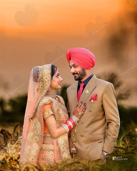 Cute Punjabi Sardar Couple Pics Indian Wedding Photography Couples