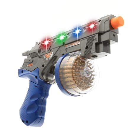 Space Enforcer Toy Gun Blaster With Vibrant Spinning Lights And Sound