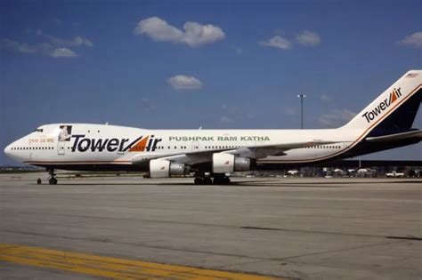 Original 35mm Colour Slide Of Tower Air Boeing 747 121 N609ff 1209