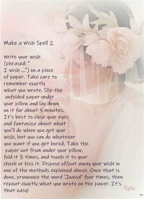 Make A Wish Spell 2 Wish Spell Spells That Actually Work Wiccan